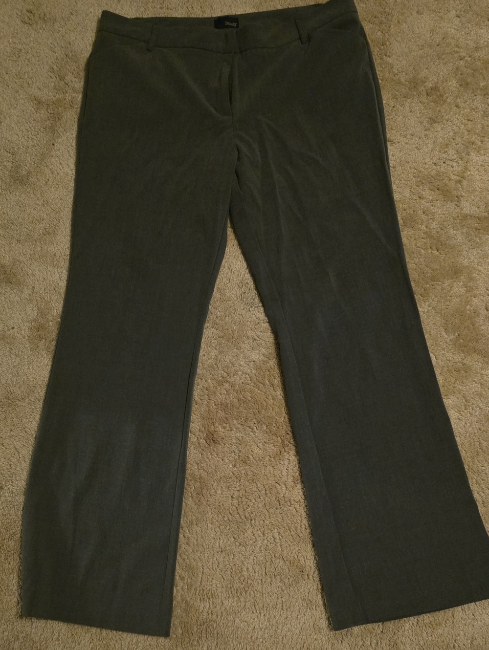 Star City Women's Charcoal Straight-Leg Trousers